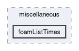 applications/utilities/miscellaneous/foamListTimes